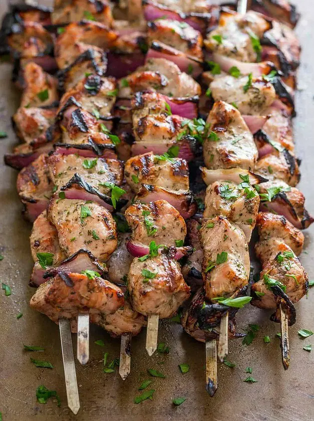 Grilled Pork Shish Kabobs