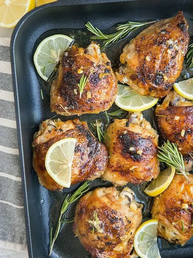 Baked Garlic Lemon Rosemary Chicken