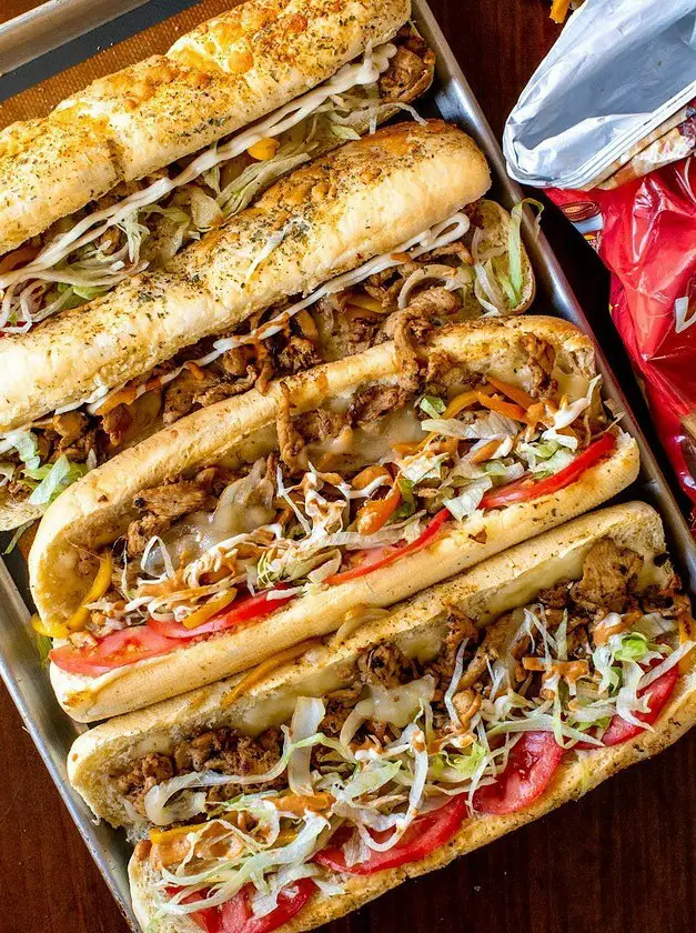 Chicken Philly Cheesesteak Sandwich