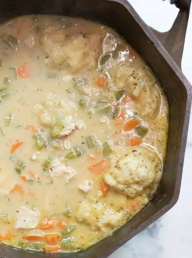 Dutch Oven Chicken and Dumplings Soup