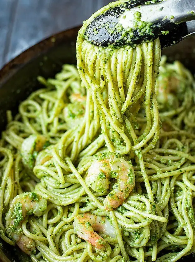 Shrimp Pesto Pasta