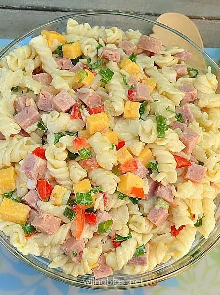 Ham and Cheese Pasta Salad