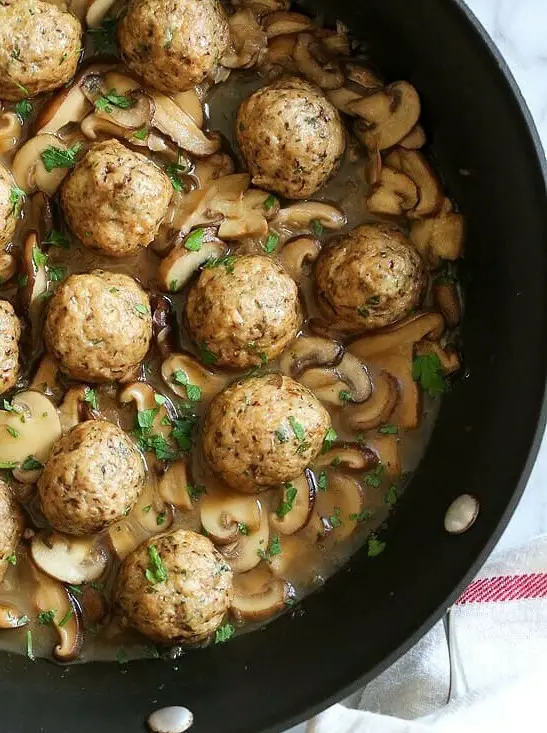 Chicken Marsala Meatballs