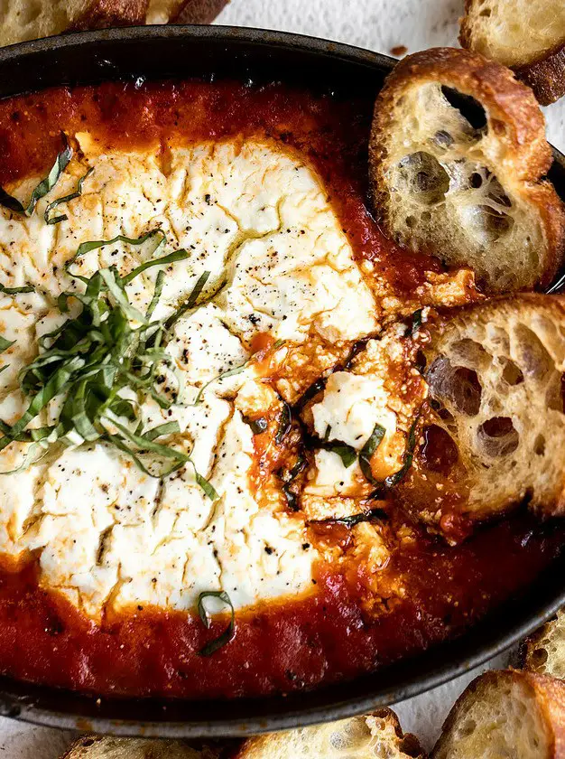 Baked Goat Cheese Marinara