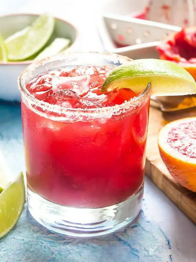 Smoky Blood Orange + Turmeric Mezcal Margarita