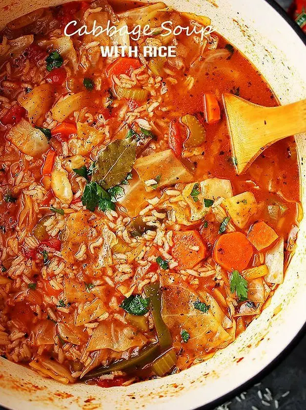 Cabbage Soup with Rice