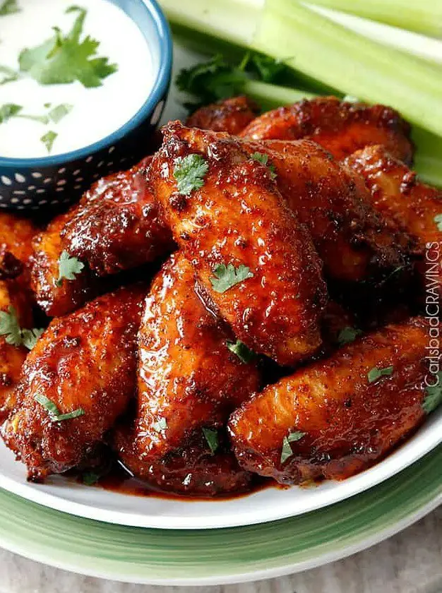 Buffalo Honey Hot Wings and Traditional Buffalo Hot Wings