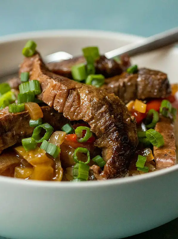 Slow Cooker Pepper Steak