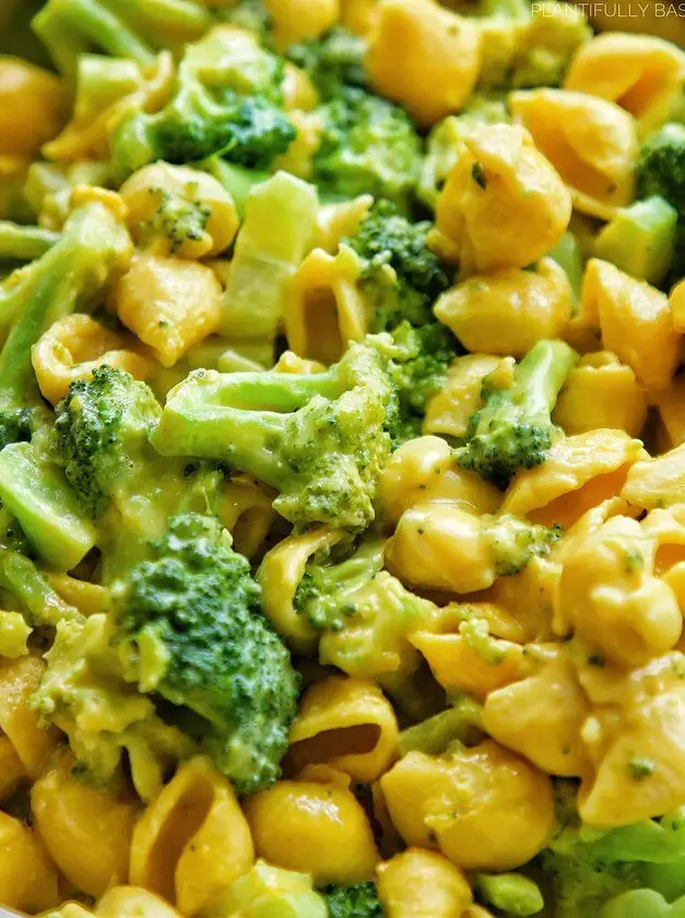 High Protein Vegan Broccoli Mac and Cheese