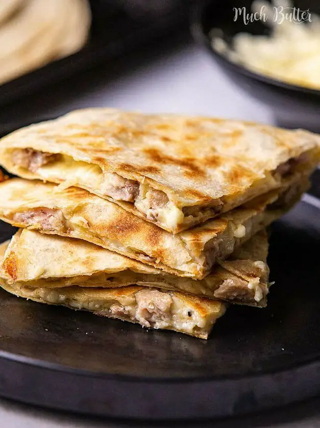 Creamy Cheesy Chicken Quesadillas