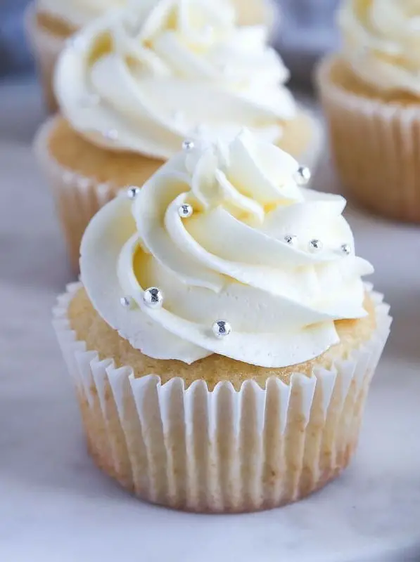 White Almond Cupcakes