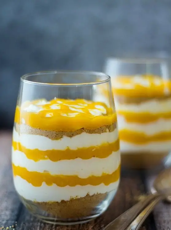 Mango Cheesecake Parfaits