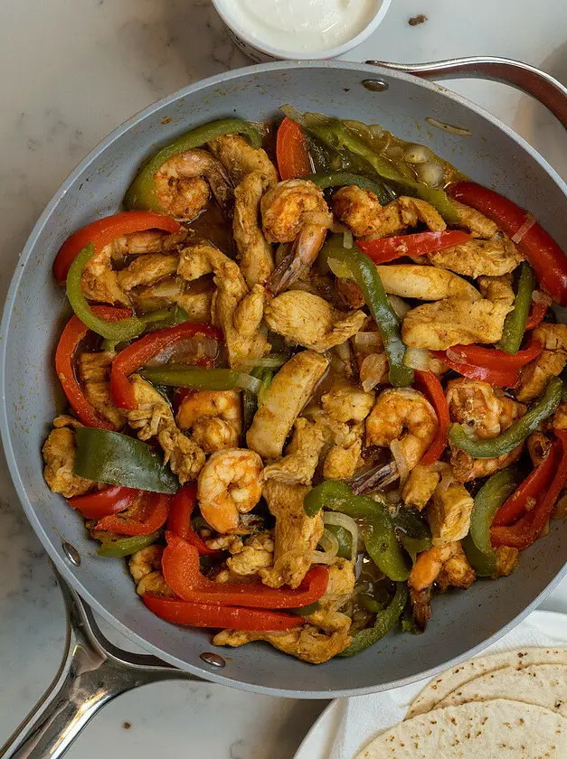 Chicken and Shrimp Fajitas