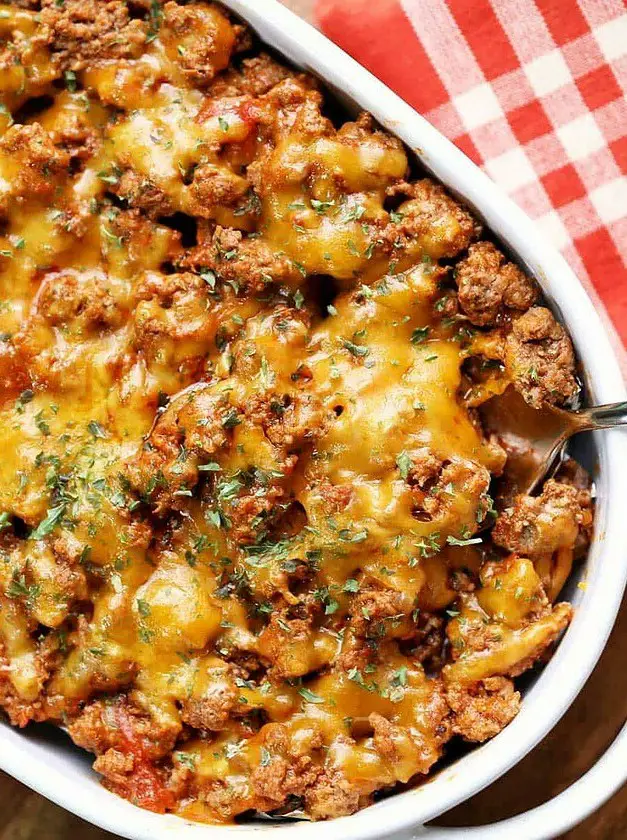 Keto Cheeseburger Casserole