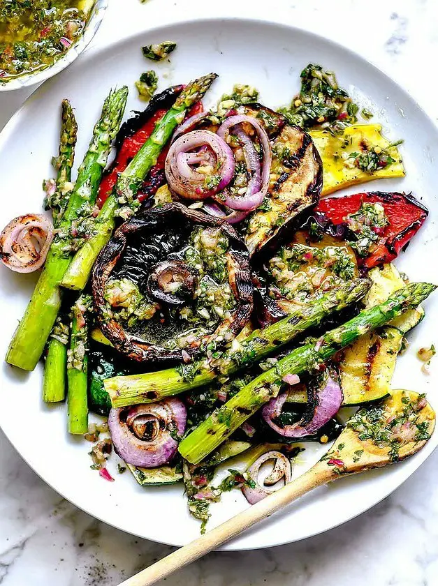 Grilled Vegetables with Chimichurri Sauce