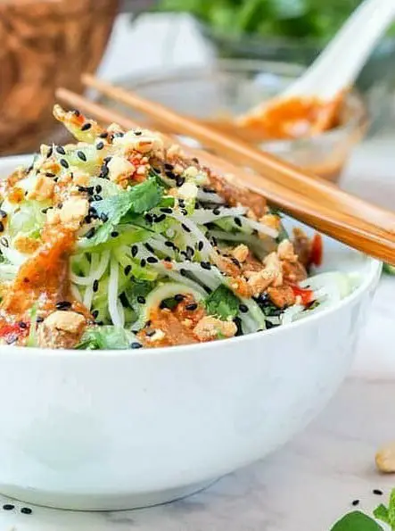 Asian Cucumber Noodle Salad