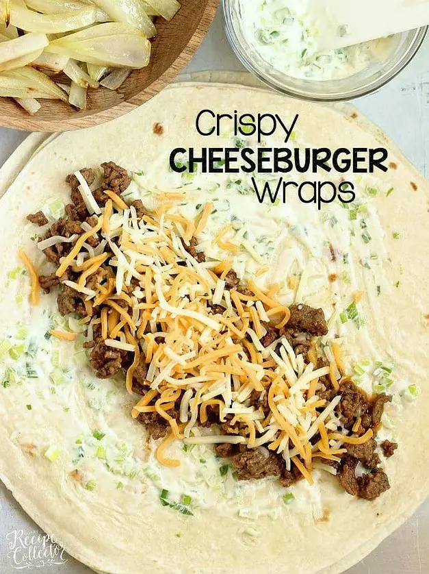 Crispy Cheeseburger Wraps