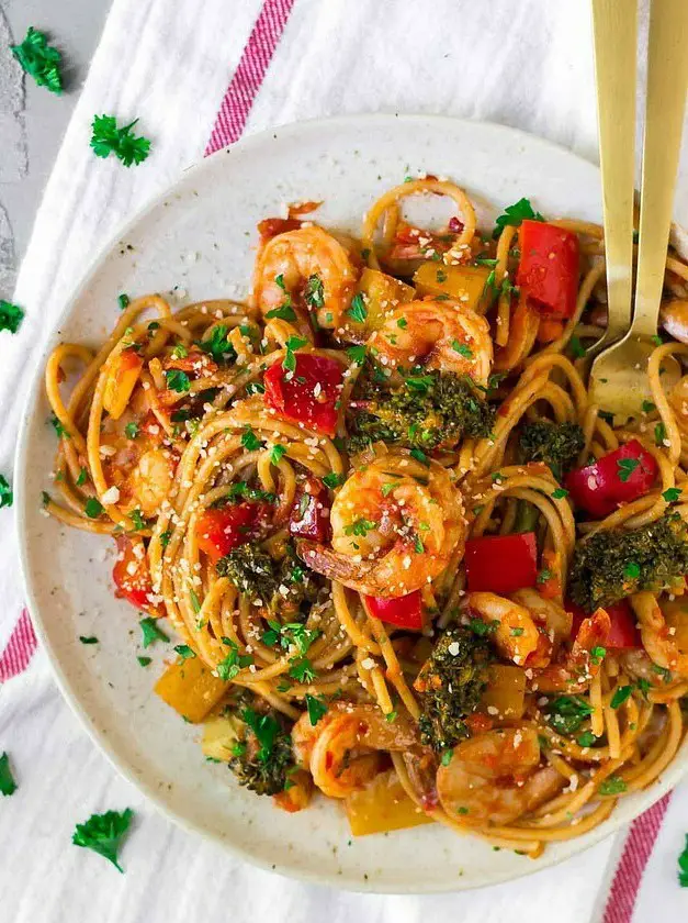 Spicy Shrimp Pasta