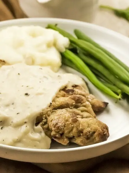 Air Fryer Chicken Fried Steak and Gravy