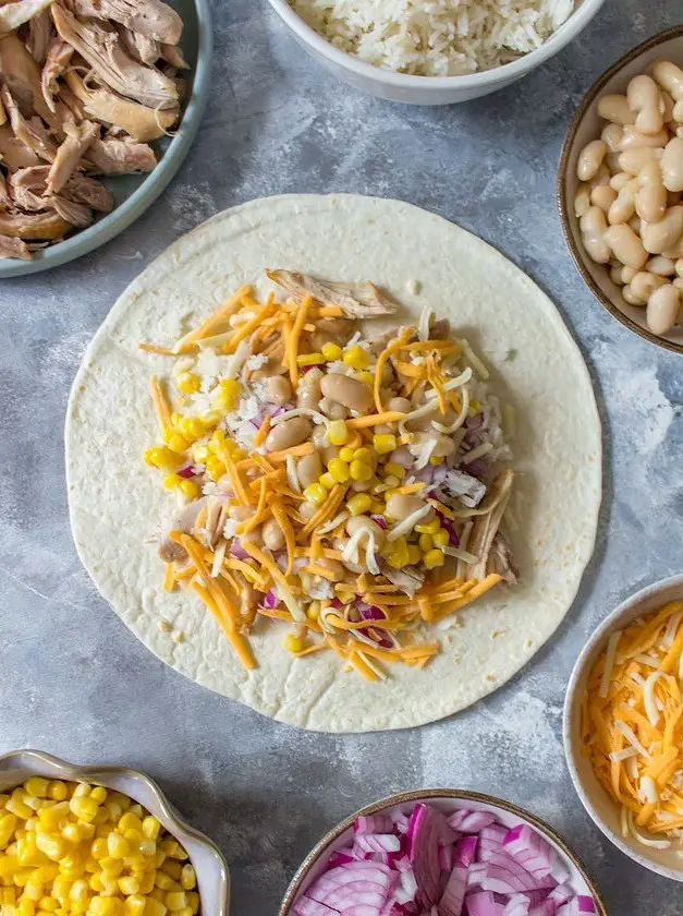 Freezer Chicken Burritos