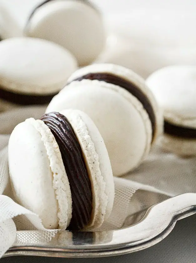 High Altitude Vanilla Bean French Macarons