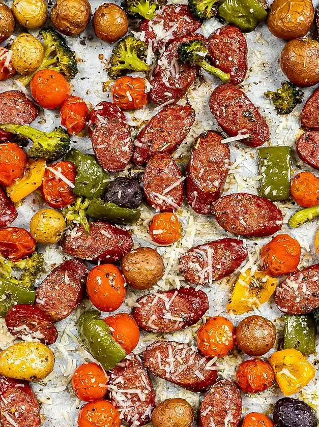 Sheet Pan Sausage and Veggies