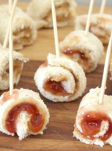 Peanut Butter & Jelly Pinwheels