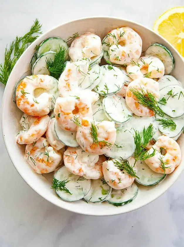 Cucumber Shrimp Salad