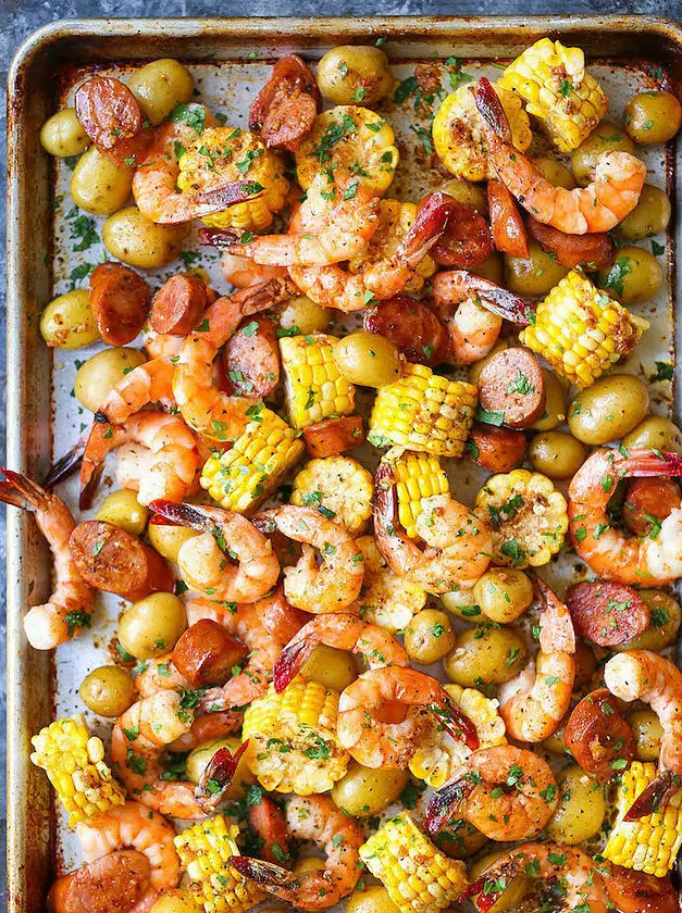 Sheet Pan Shrimp Boil