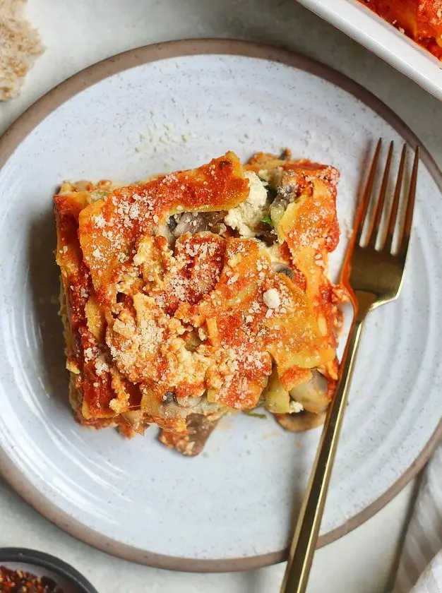 Homemade Vegan Lasagna with Tofu Ricotta