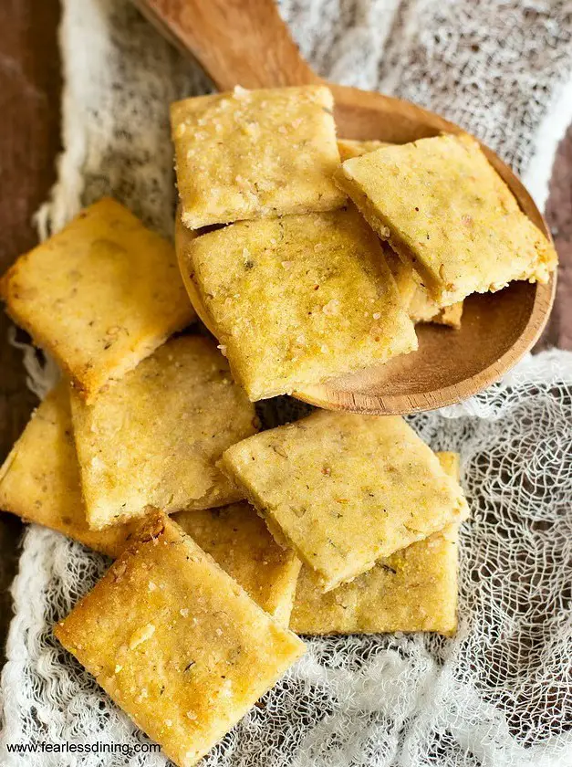 Gluten Free Sourdough Discard Crackers