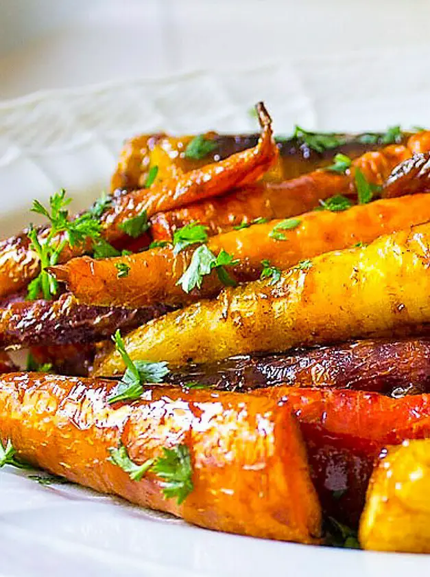 Roasted Glazed Carrot Tzimmes