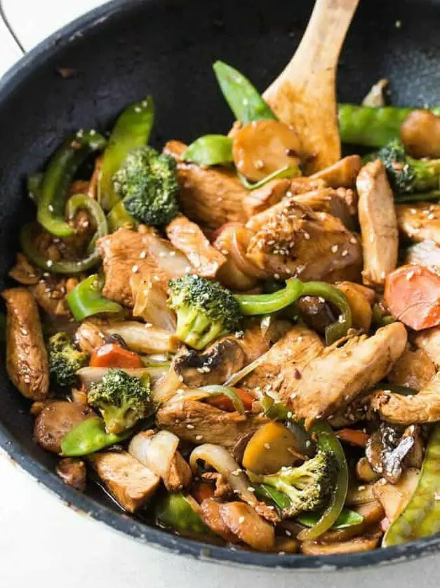 Garlic Sesame Chicken Stir Fry