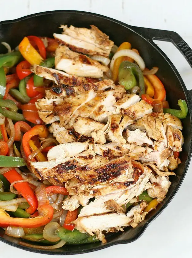 Cast Iron Chicken Fajitas