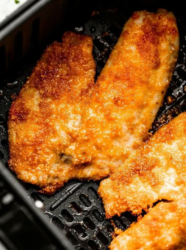 Air Fryer Parmesan Crusted Tilapia