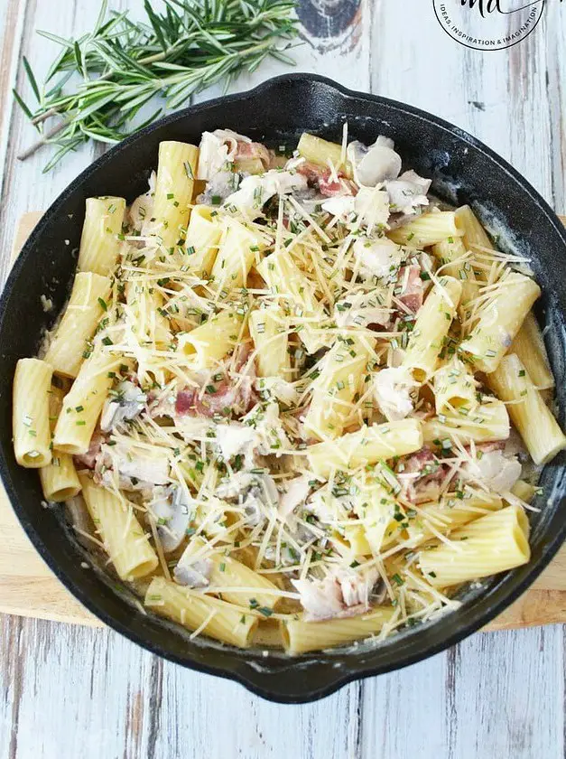 Leftover Turkey Pasta