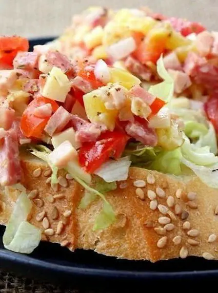 Italian Sub Bruschetta