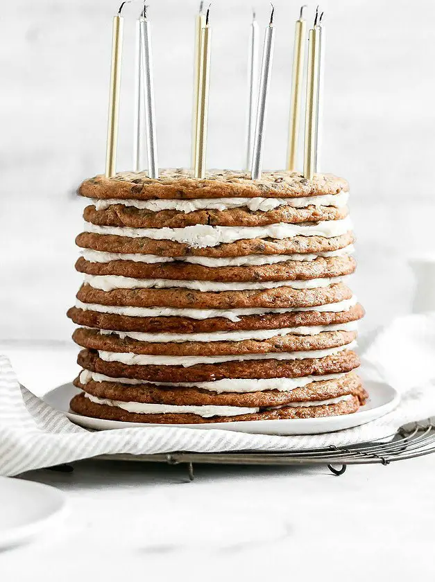 Chocolate Chip Cookie Layer Cake