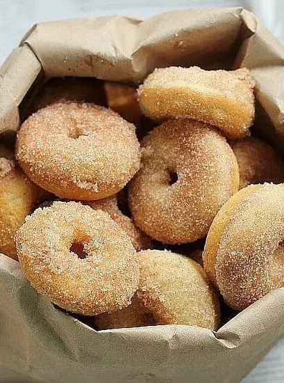 Baked Cinnamon Sugar Mini Donuts