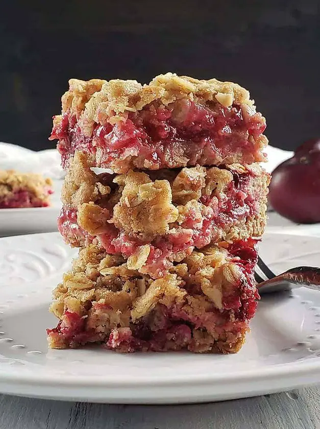 Plum Oatmeal Bars