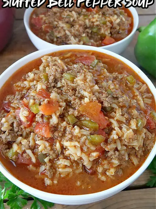 Stuffed Bell Pepper Soup