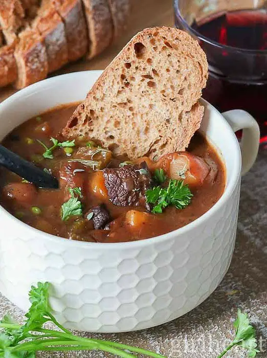 Moose Stew with Vegetables