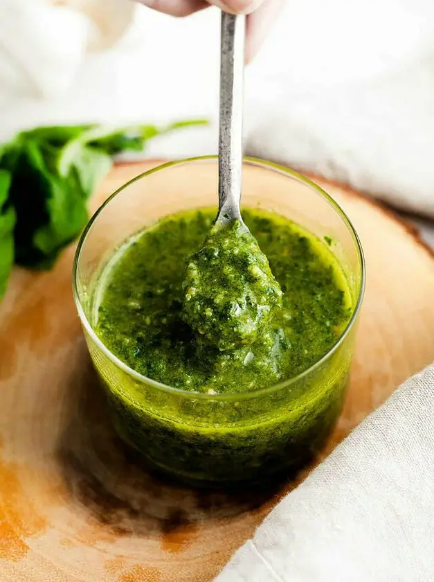 Homemade Basil Pesto Sauce