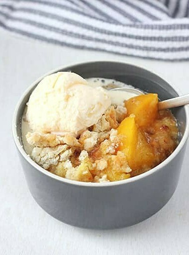 Lazy Peach Cobbler