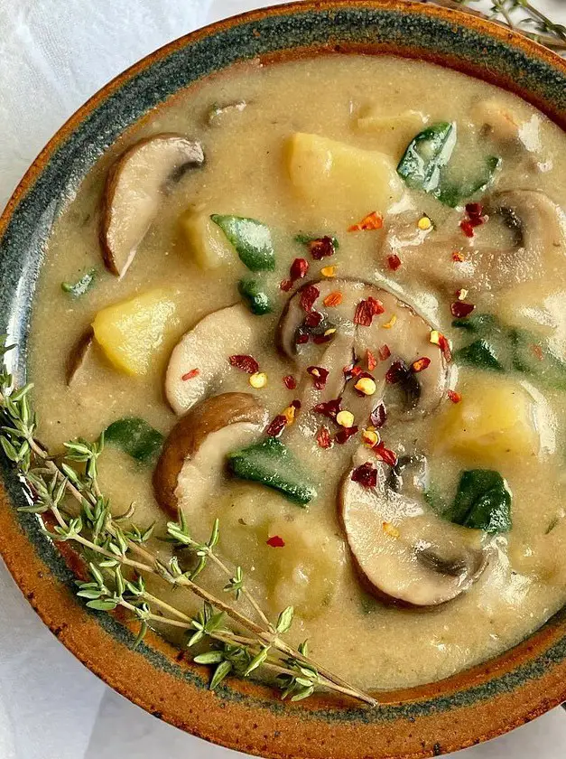 Vegan Potato Mushroom Soup