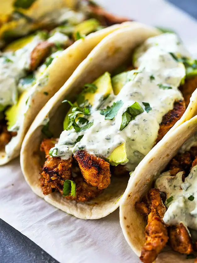 Spicy Chicken and Avocado Tacos