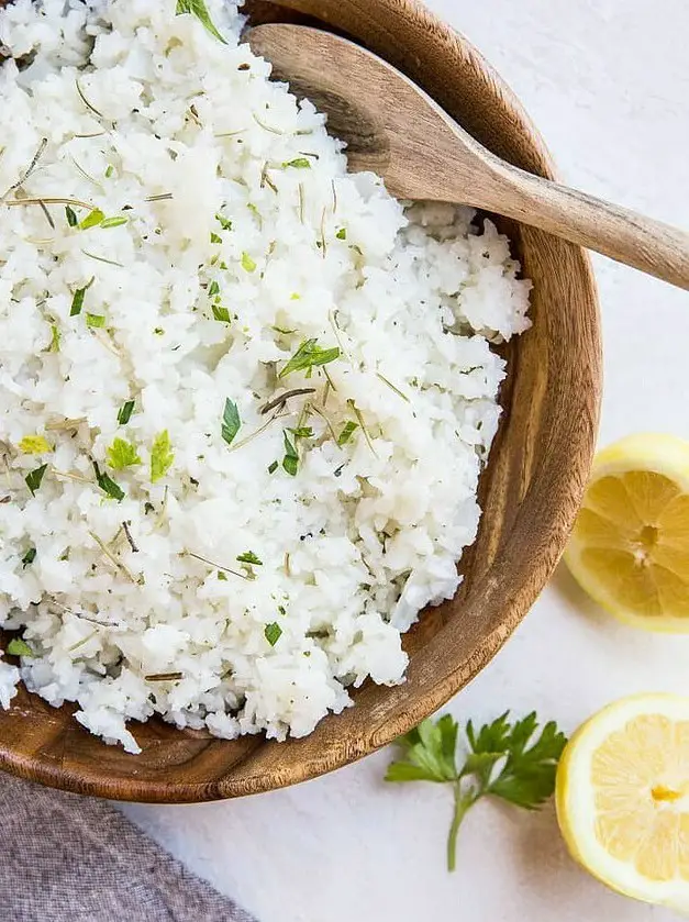 Lemon Garlic Rosemary Rice