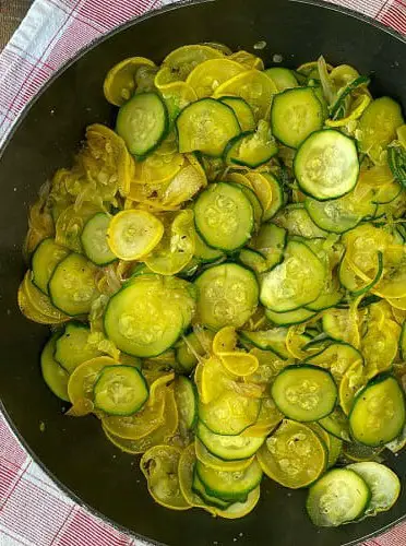 Sautéed Zucchini, Squash and Onions