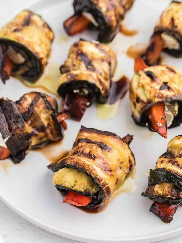 Grilled Zucchini Roll-Ups