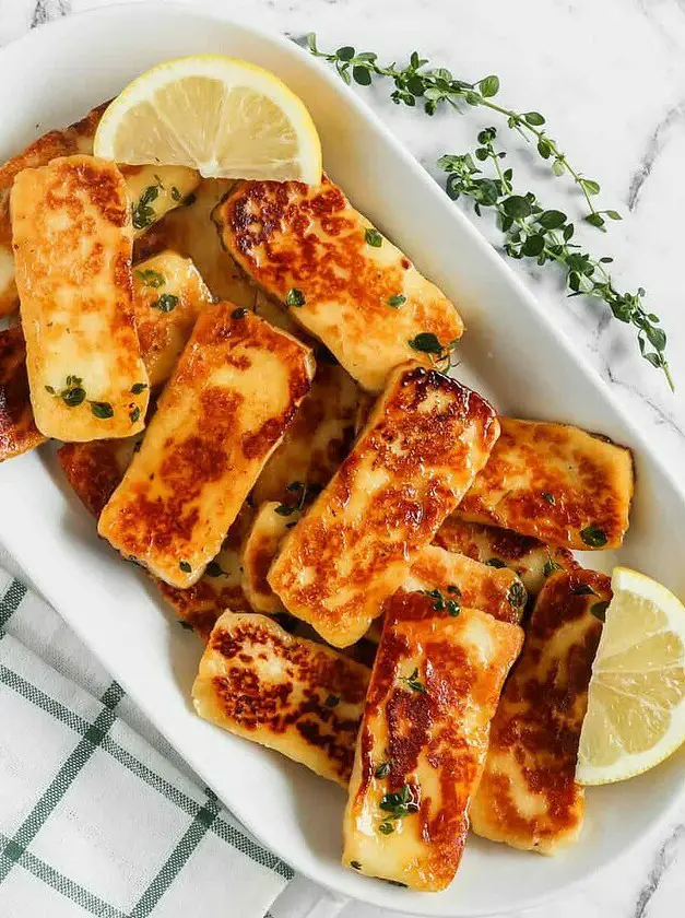 Honey Glazed Halloumi